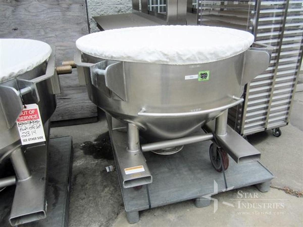 Used 42" diam. Stainless Steel Hopper