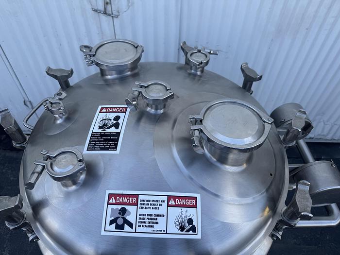 Used Tank, 316L Stainless Steel, Walker, Jacketed