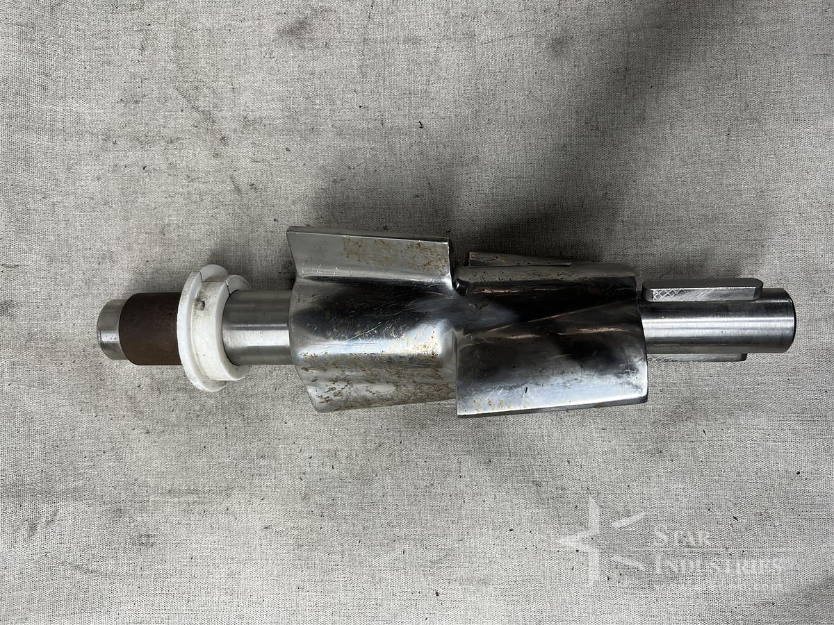 Used Stainless Steel Mixing Shaft for a Powder Grinder
