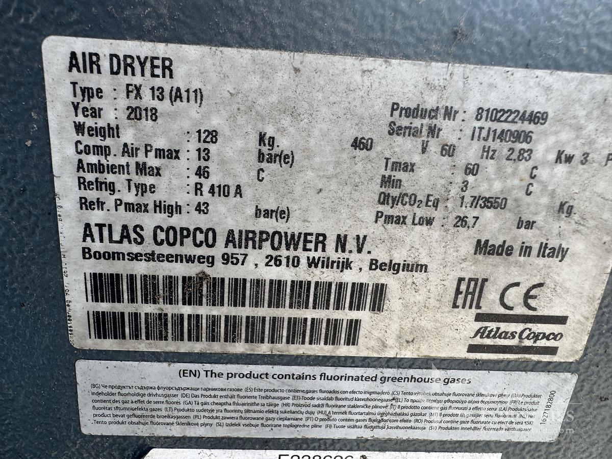 Used Atlas Copco Air Dryer FX13