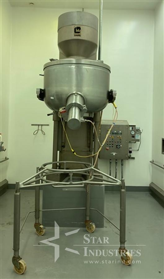 Used Collette Gral 600 High Shear Mixer, Jacketed Bowl