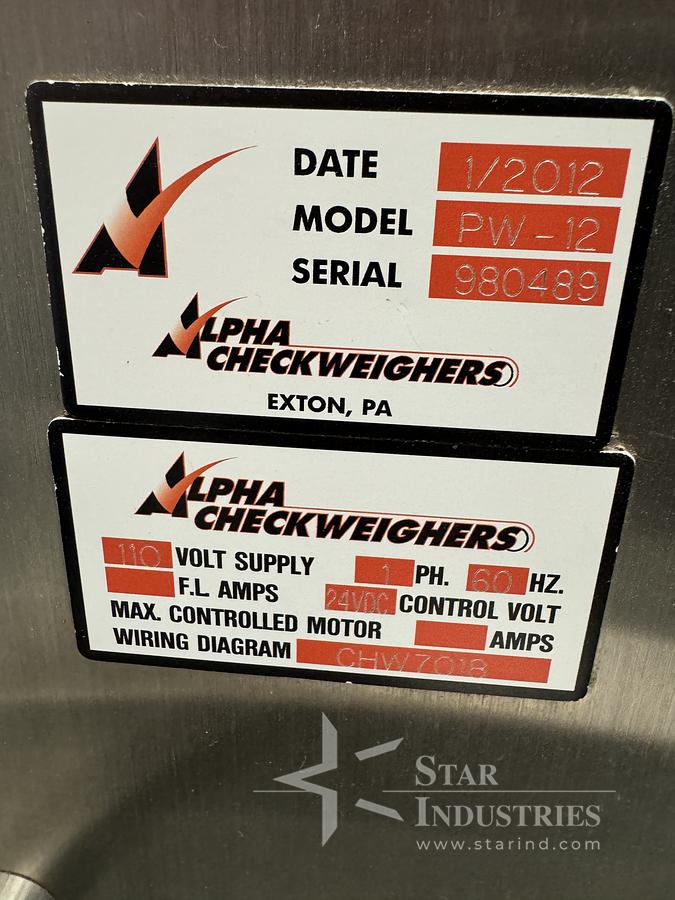 Used Alpha Checkweigher
