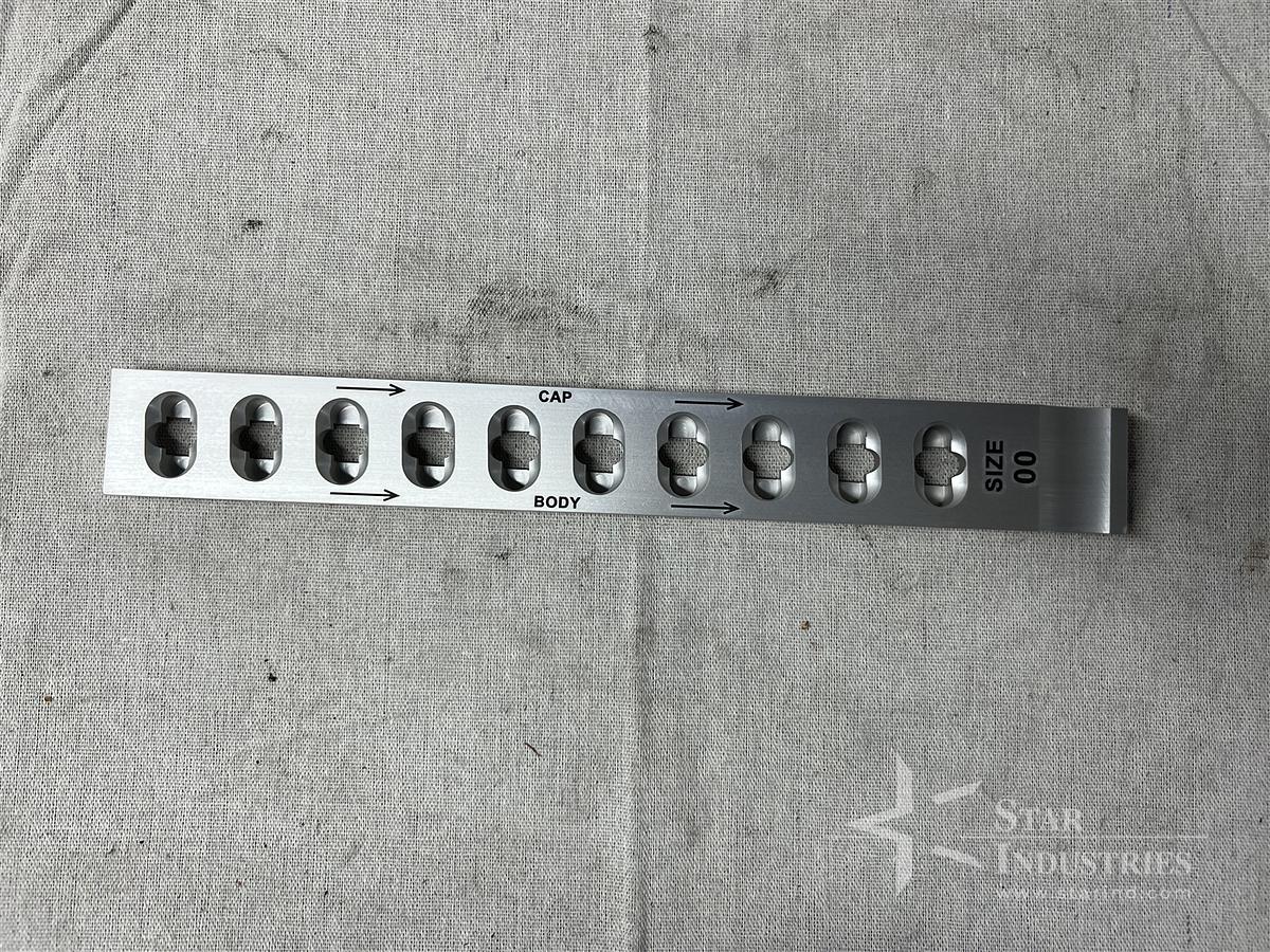 Used Size #00 Capsule/Body Measuring Tray