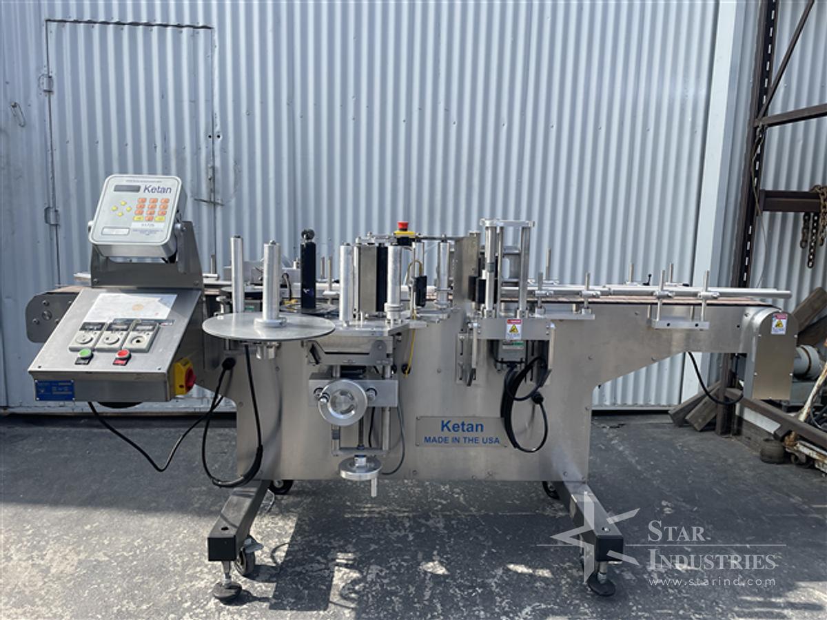 Used Ketan Model LR-290R 3-roll Labeler (LH Unit)