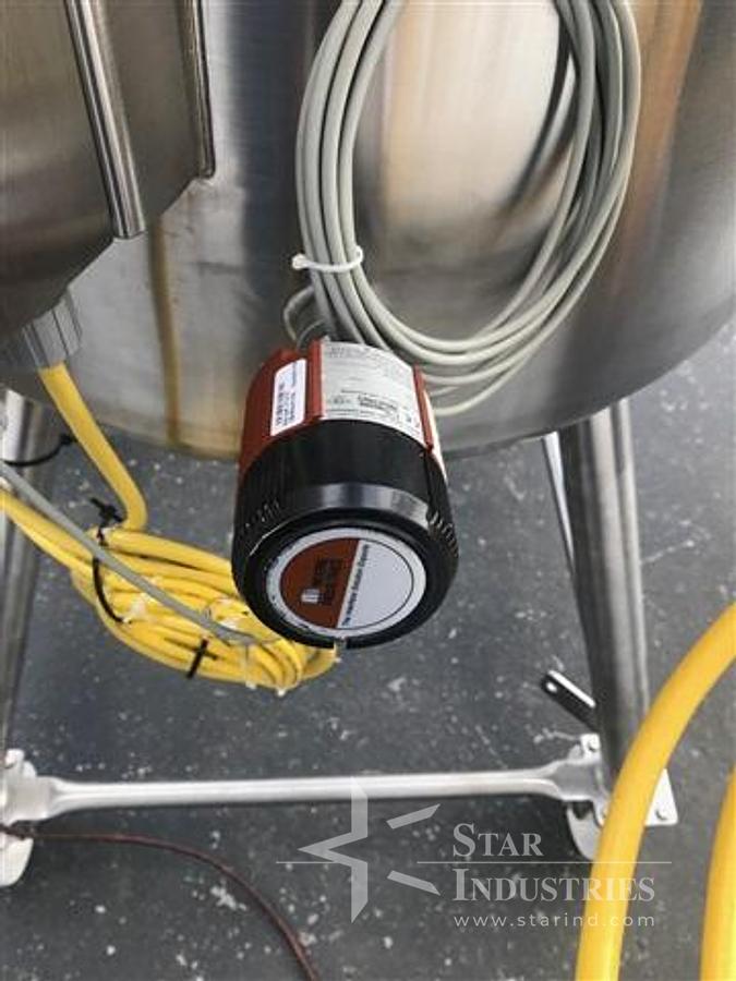 Used 150 gallon Groen stainless steel Jacketed Kettle w/ 3 h.p. Lightnin Mixer