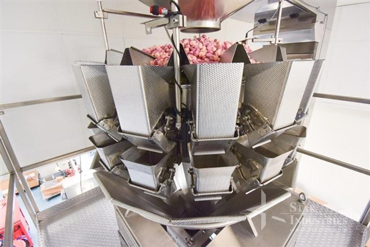 Used Ohlson Linear Gummy Packaging Line with Scale and Bottling System