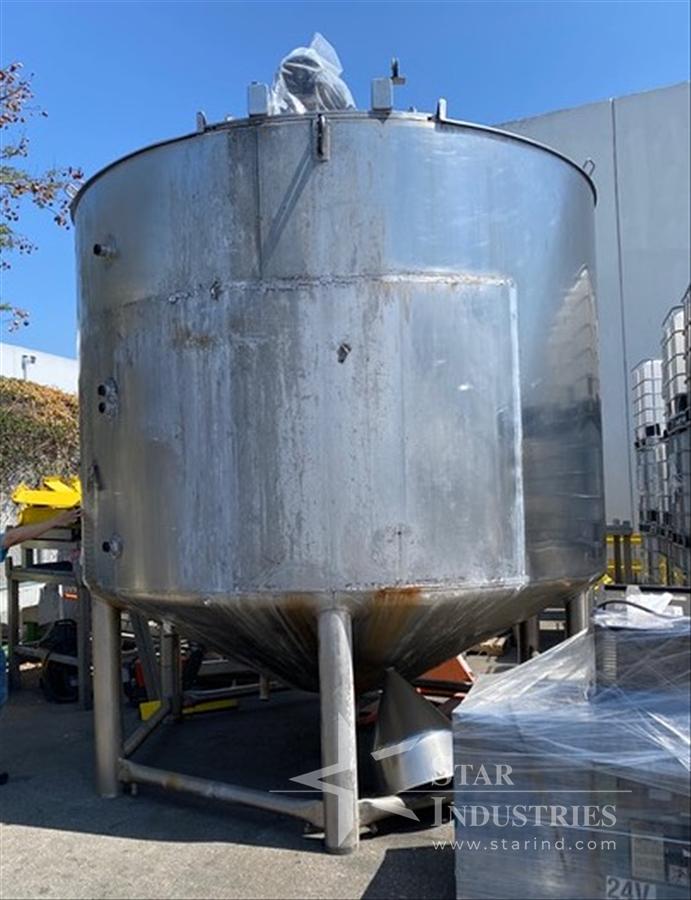 Used 5,000 gallon S.S. Jacketed Mix Tank