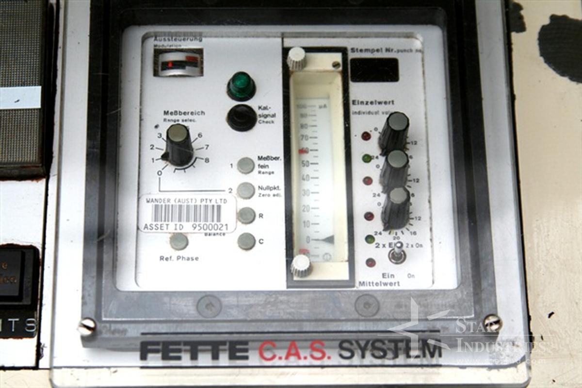 Used Fette 2000 29 st. D-tooled Tablet Press