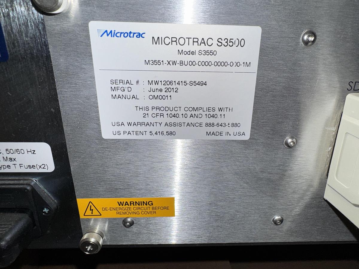 Used MicroTrac Model S3500