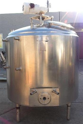 Used 200 gallon Cherry Burrell Batch Process Tank, Jacked vessel w/ agitation