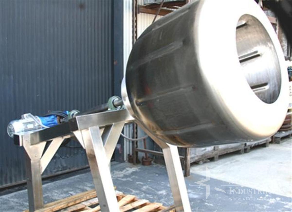 Used Coating Pan, 42" x 40" deep, stainless bowl & frame