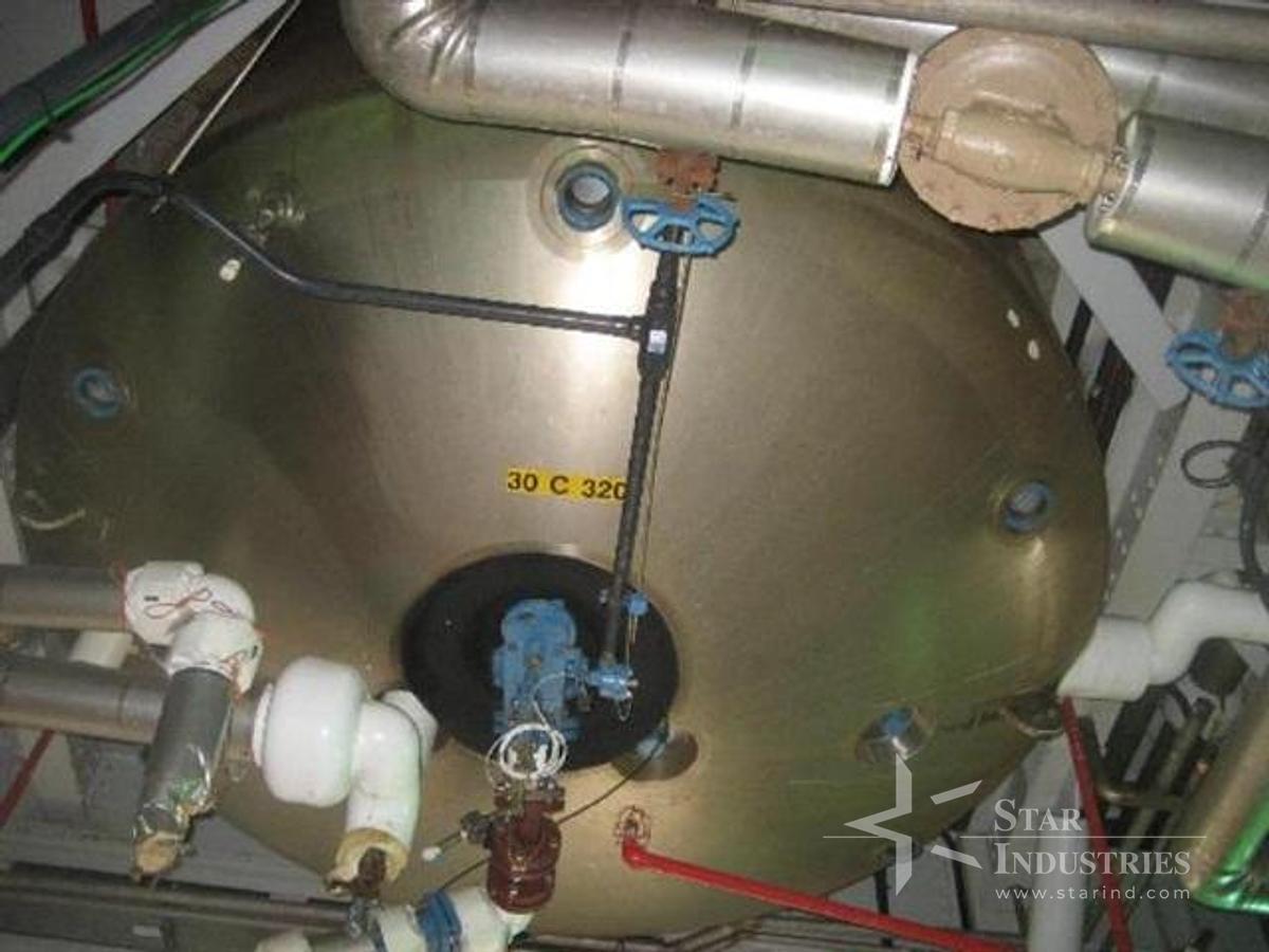 Used 3000 gallon Pfaudler glass lined reactor, 9119 glassteel