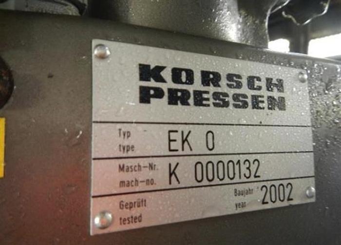 Used EKO KORSCH TABLET PRESS