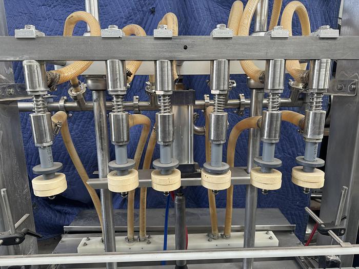 Used Accutek 6 Automatic Overflow Pressure Filler