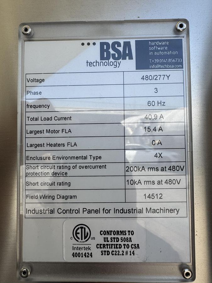 Used Arol Capper with Hopper and Elevator