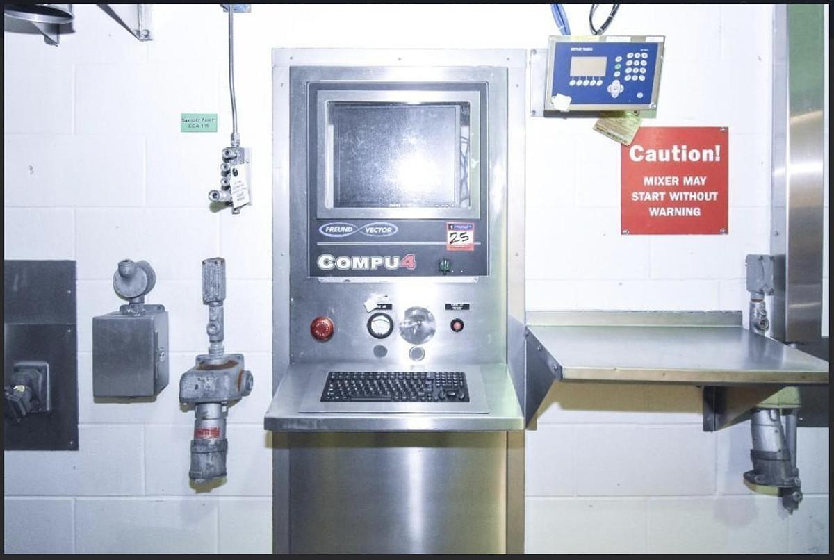 Used Vector Freund Flo Coater System FL-3N-120 Fluid Bed Dryer