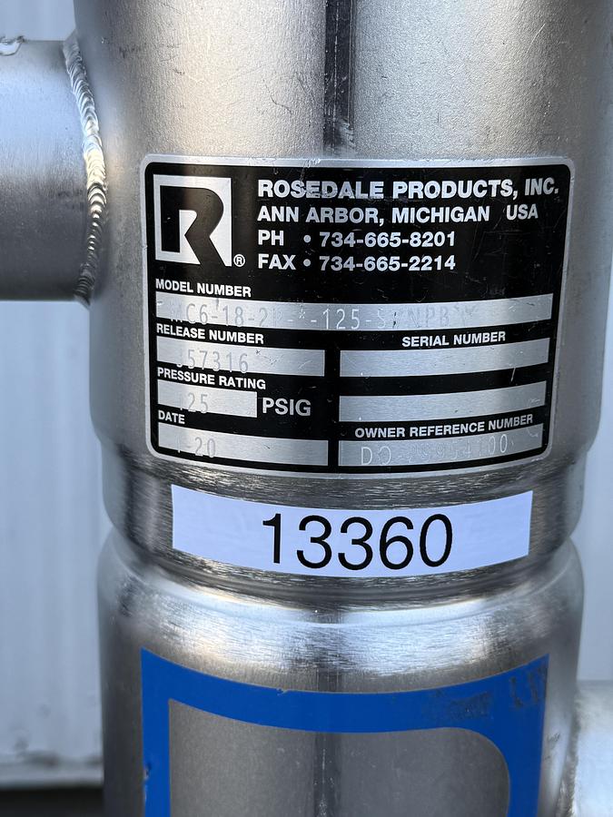 Used Rosedale-Liquid Filtration Housing
