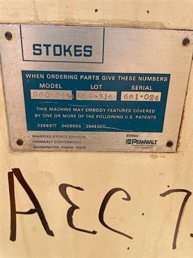 Used Stokes Model 43-6 Oscillating Granulator