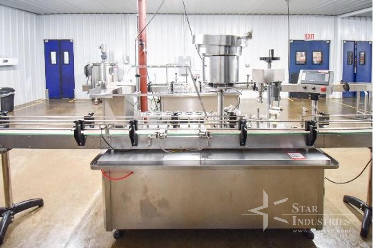 Used KGF 6 Head Liquid Filler and Seal 