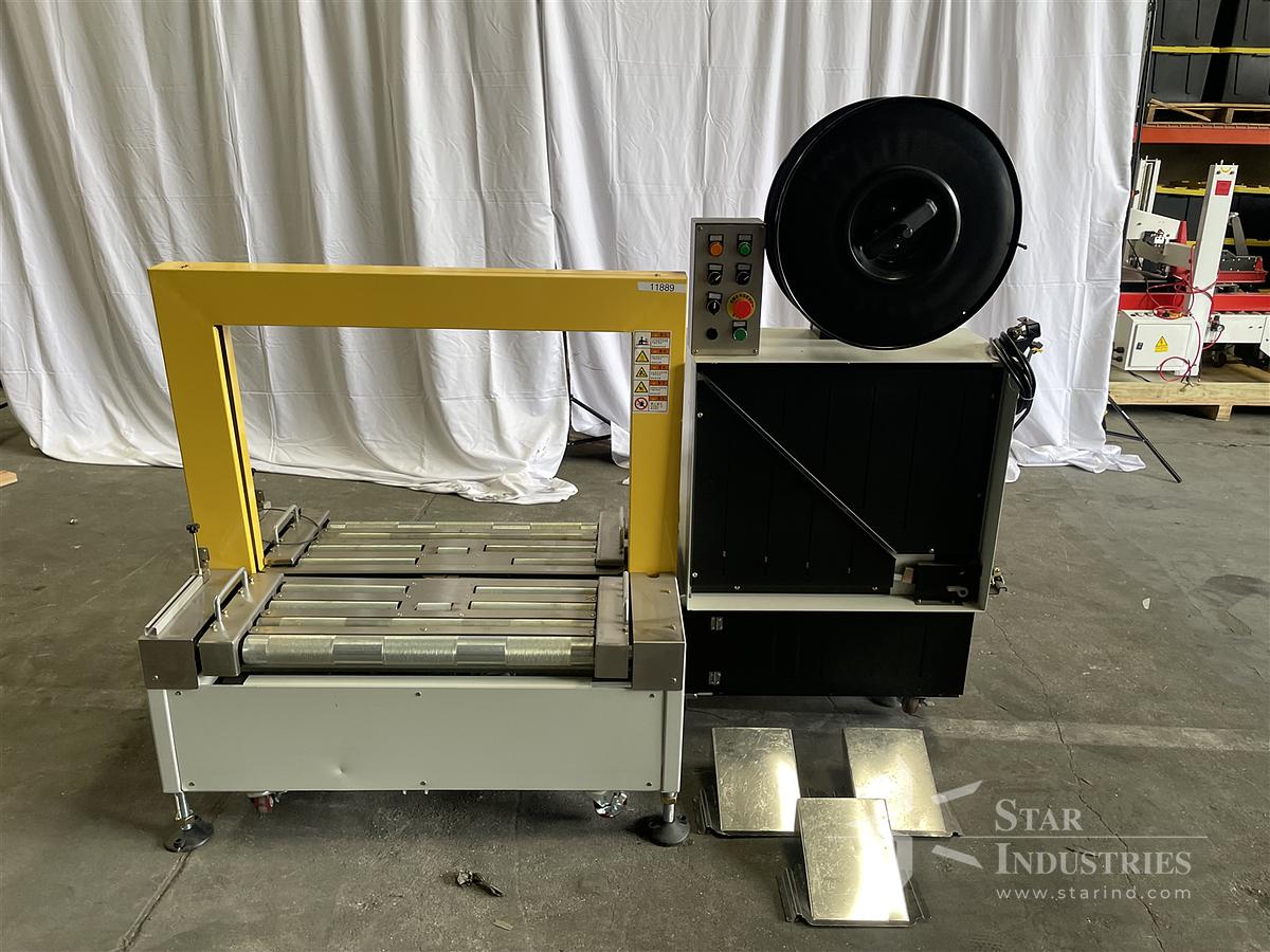 Used Transfer Conveyor w/ Box Strapper