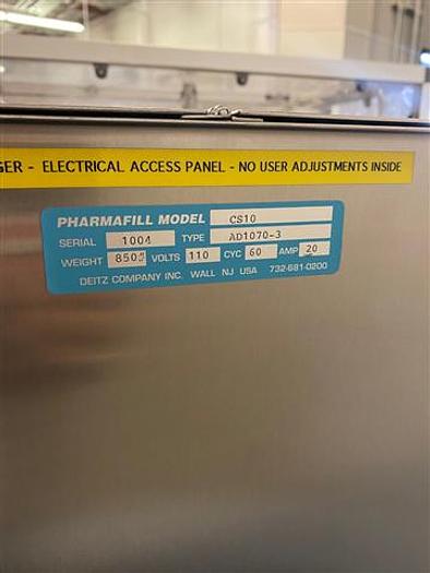 Used Pharmafill Model CS10 Dual-head Cottoner