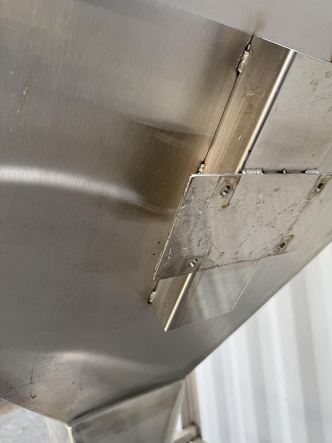 Used Stainless Steel Tank, on casters