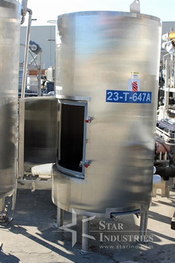 Used 1000 Liter Stainless Technology Jacketed Bag Vessel