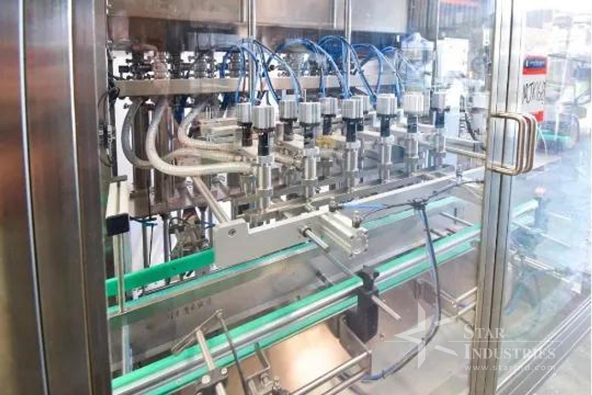 Used Sunny Group 12 Head Dual Lane Liquid Filler