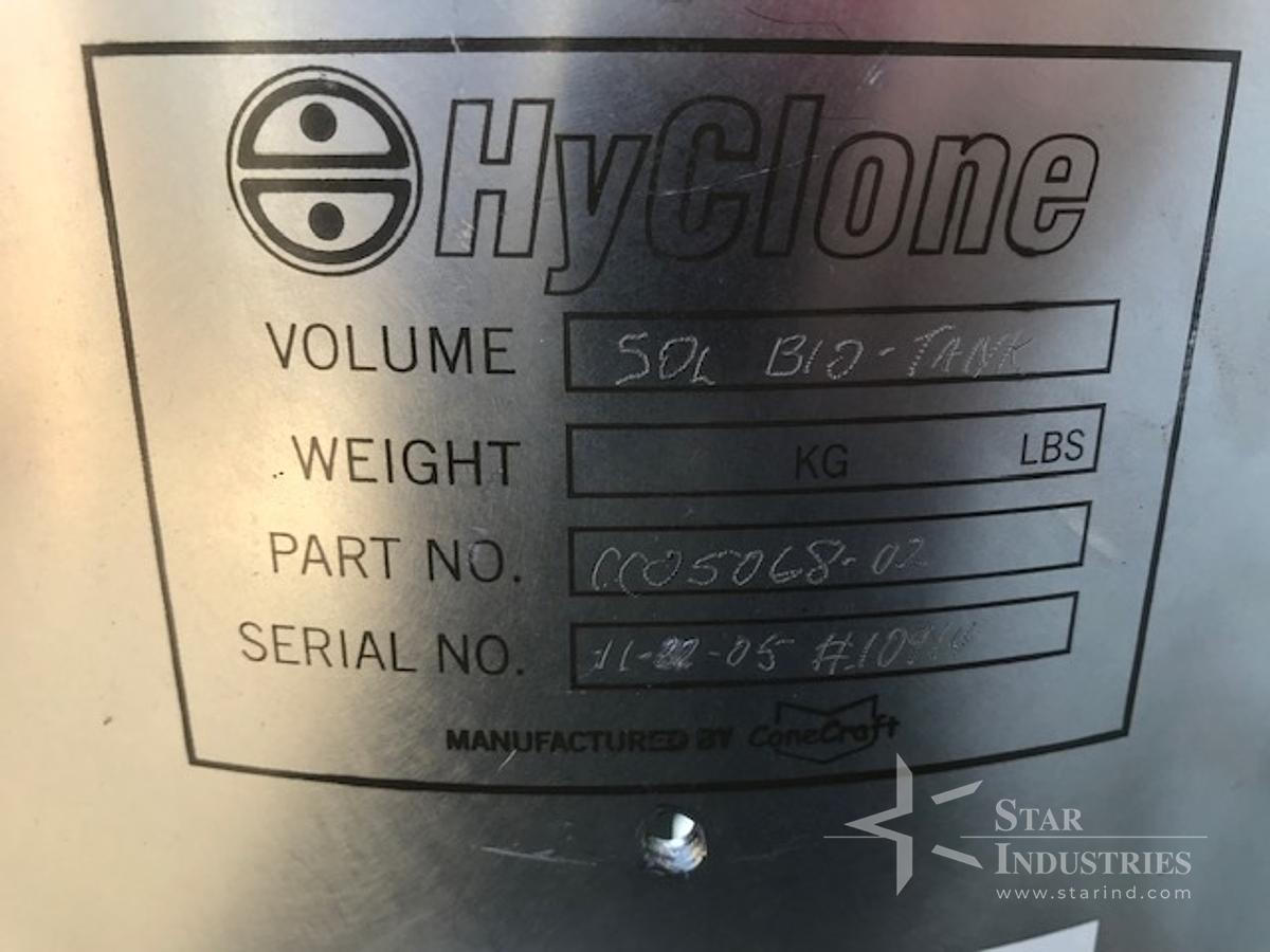 Used 50 Liter Hyclone Single Use Bio Reactor