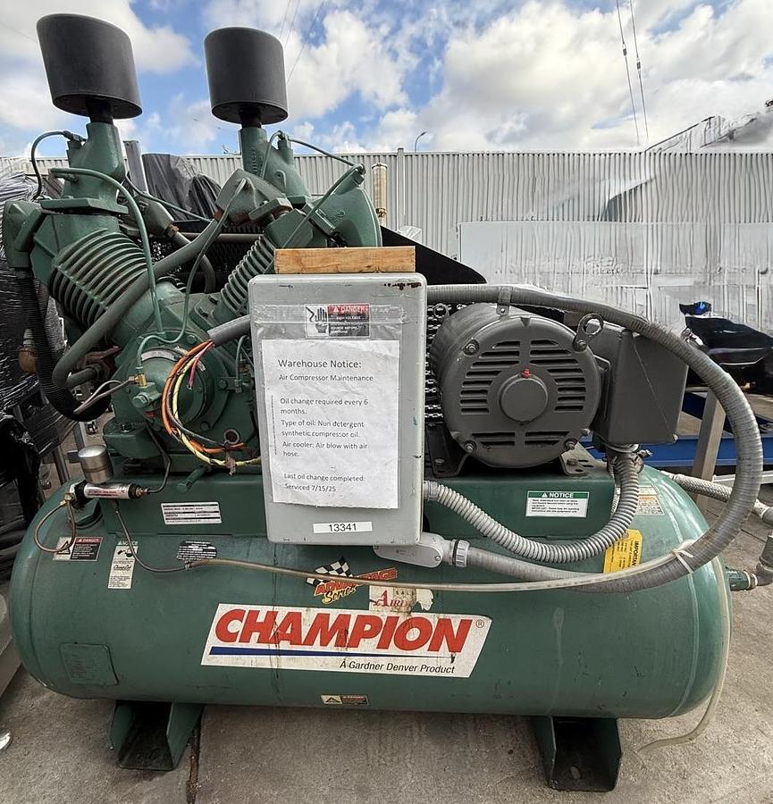 Used Compressor, Commercial, Champion Pneumatic, 25HP