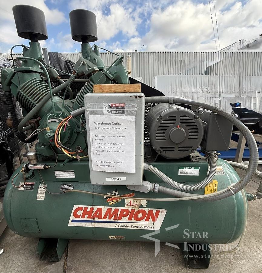 Used Compressor, Commercial, Champion Pneumatic, 25HP