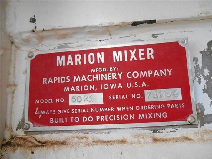 Used 10 Cu Ft Stainless Steel Marion Mixer