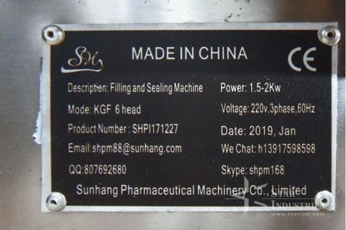 Used KGF 6 Head Liquid Filler and Seal