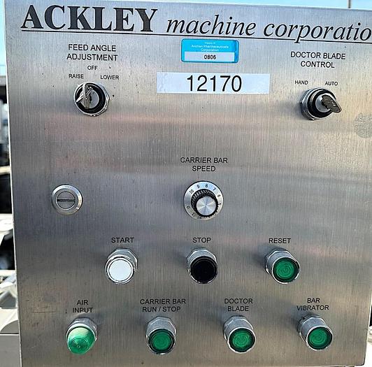 Used Ackley Model 01481-00141 Capsule/Tablet Printer