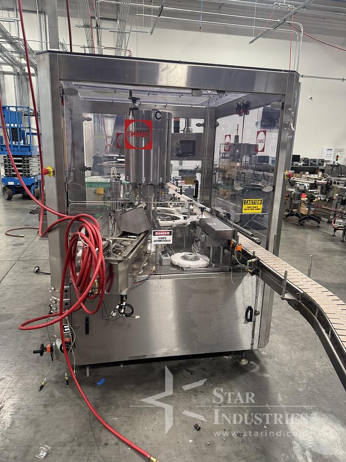 Used Capmatic Model Rebel Monoblock Capper for pumps, with multiple change parts