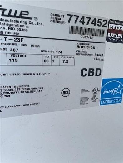 Used True Freezer, T-23 S.S.