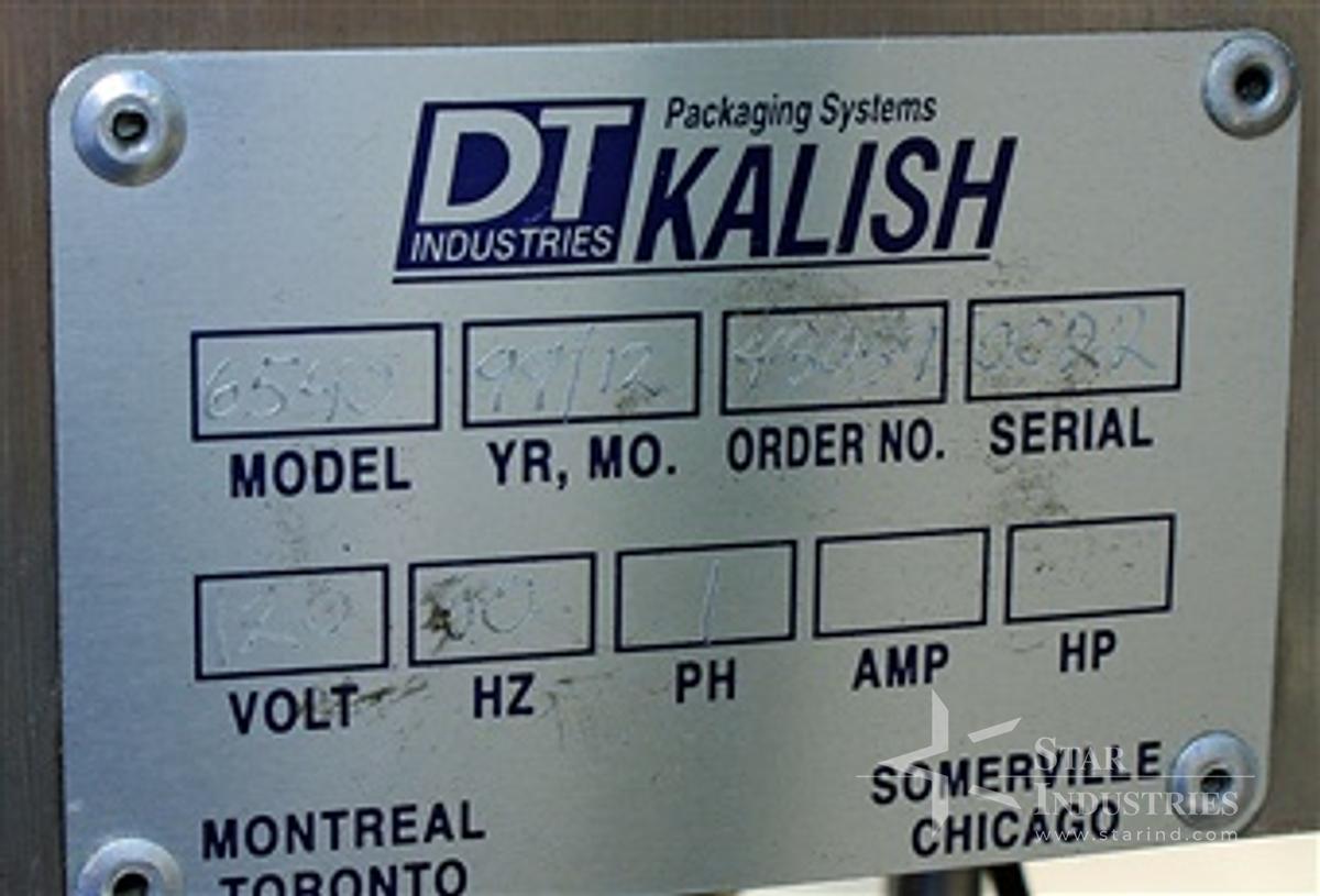 Used DT/Kalish Model 6540 Bottle Air Cleaner w/ S.S. Conveyor