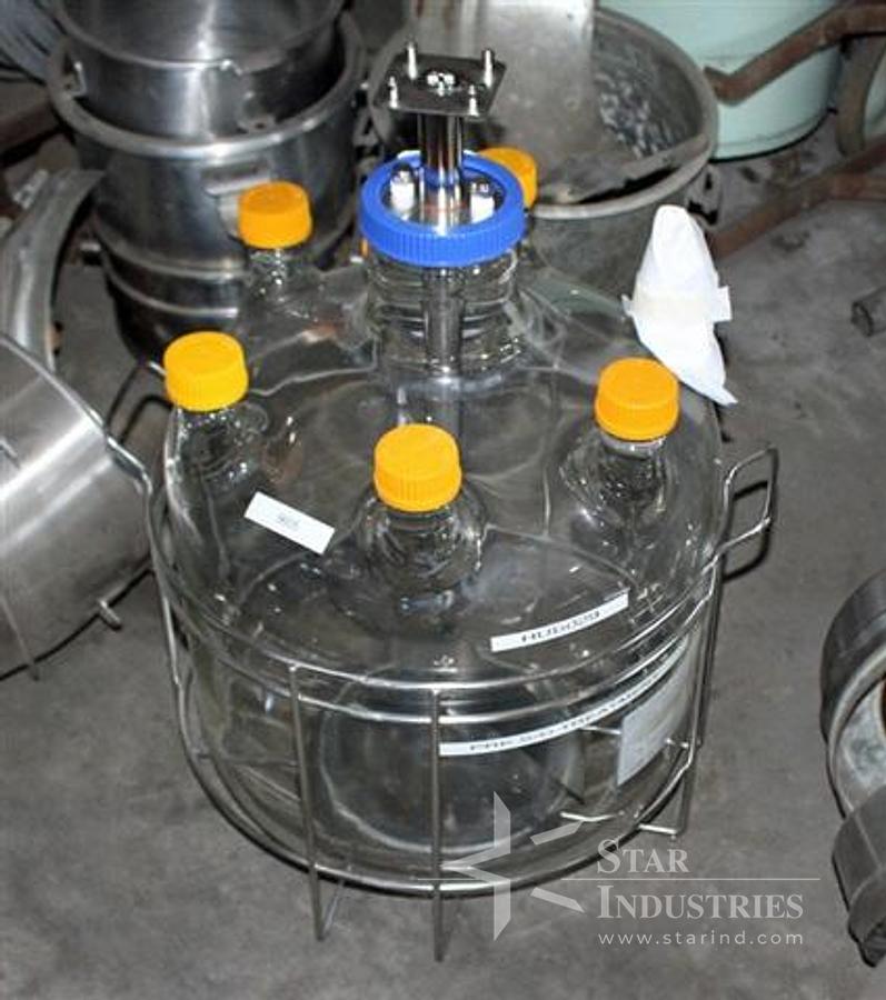 Used 36 liter Bellco Glass Reactor w/ Mixer