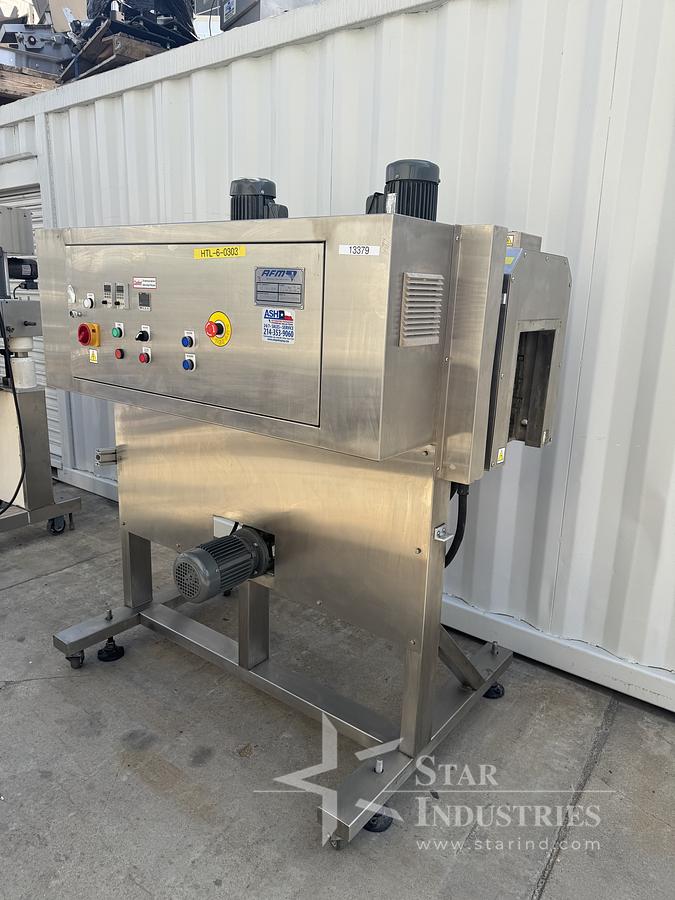 Used AFM- Shrink Sleeve Labeling System / Heat Shrink Tunnel