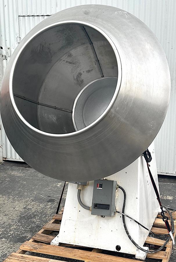 Used 40" diameter s.s. Cherry-Burrell Coating/Polishing Pan