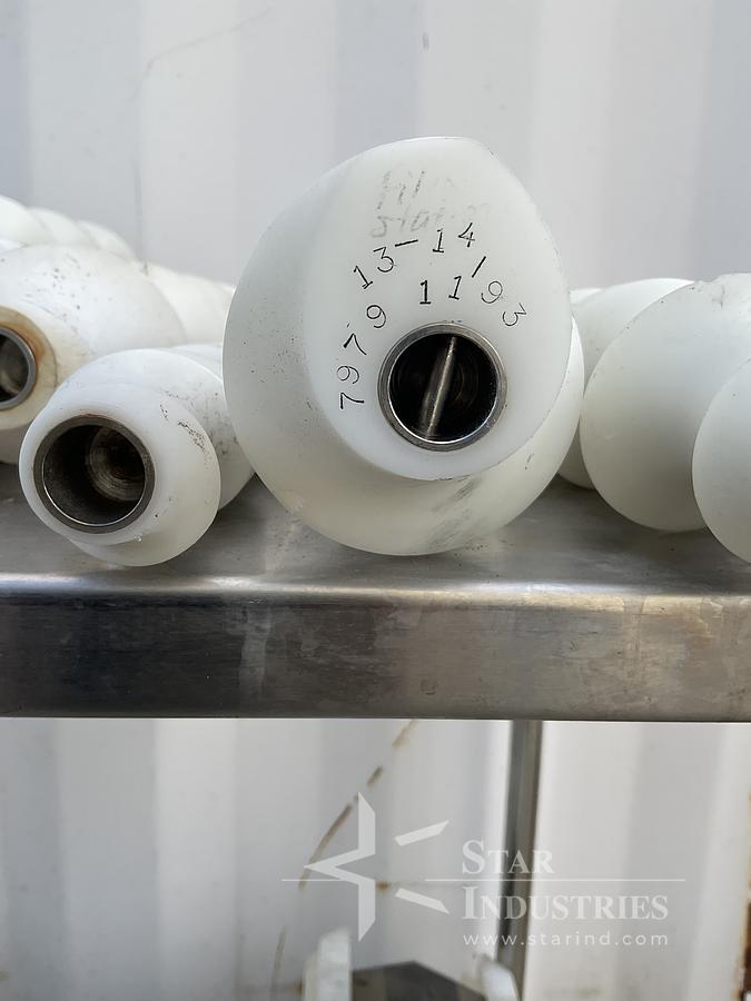Used Bottle Screw Feeders w/ attachments (sizes vary)