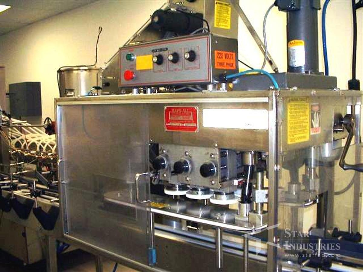 Used Kaps-All Model A-2 6 spindle Capper