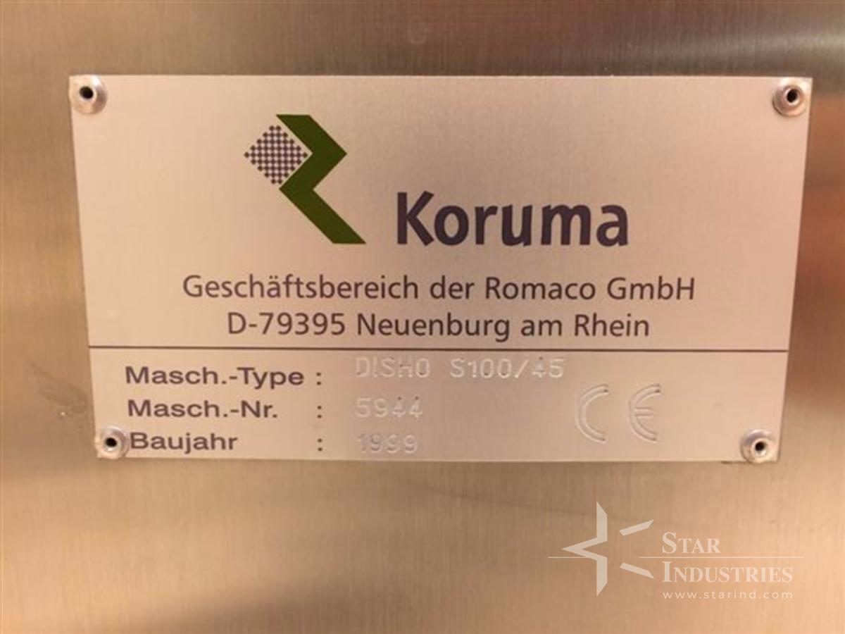 Used Koruma DISHO S100/45 Mixing Kettle w/ Nano DeBEE Homogenizer
