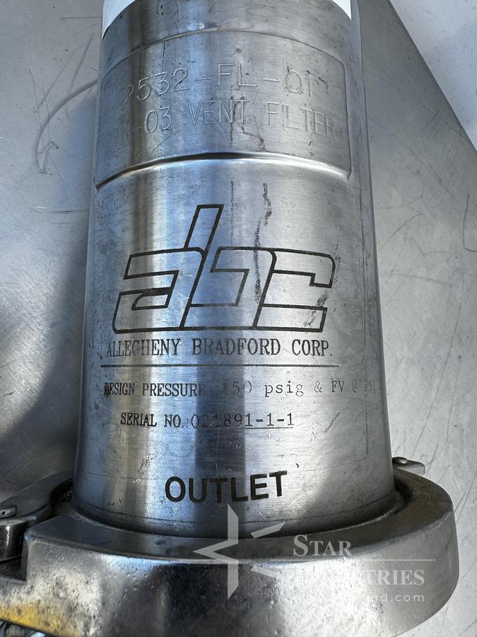 Used Allegheny Bradford Corp. TK-03 Vent Filter