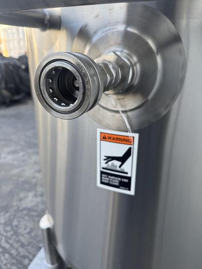 Used Tank, 316L Stainless Steel, Walker, Jacketed