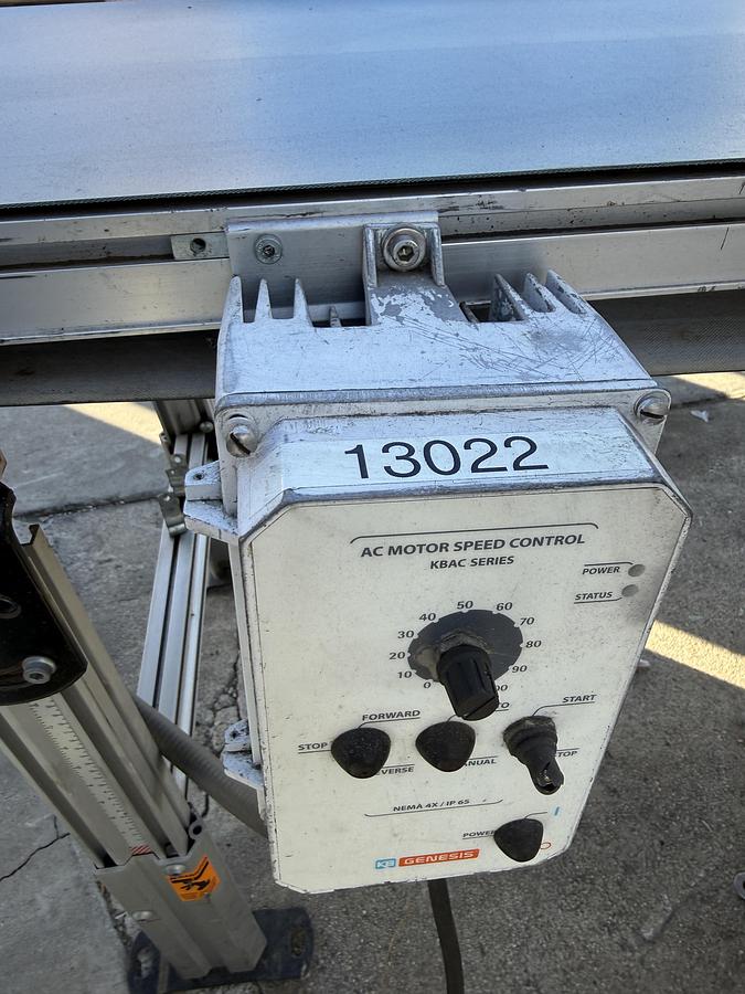 Used Conveyor, 20”x 10', belt conveyor, variable-speed