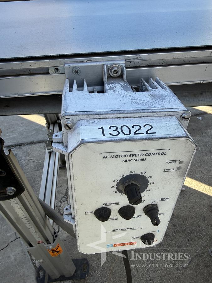 Used Conveyor, 20”x 10', belt conveyor, variable-speed