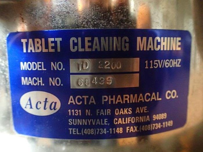 Used Acta Pharma TD2200 Tablet Deduster