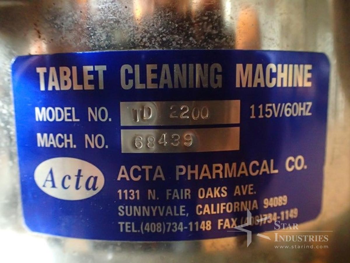 Used Acta Pharma TD2200 Tablet Deduster