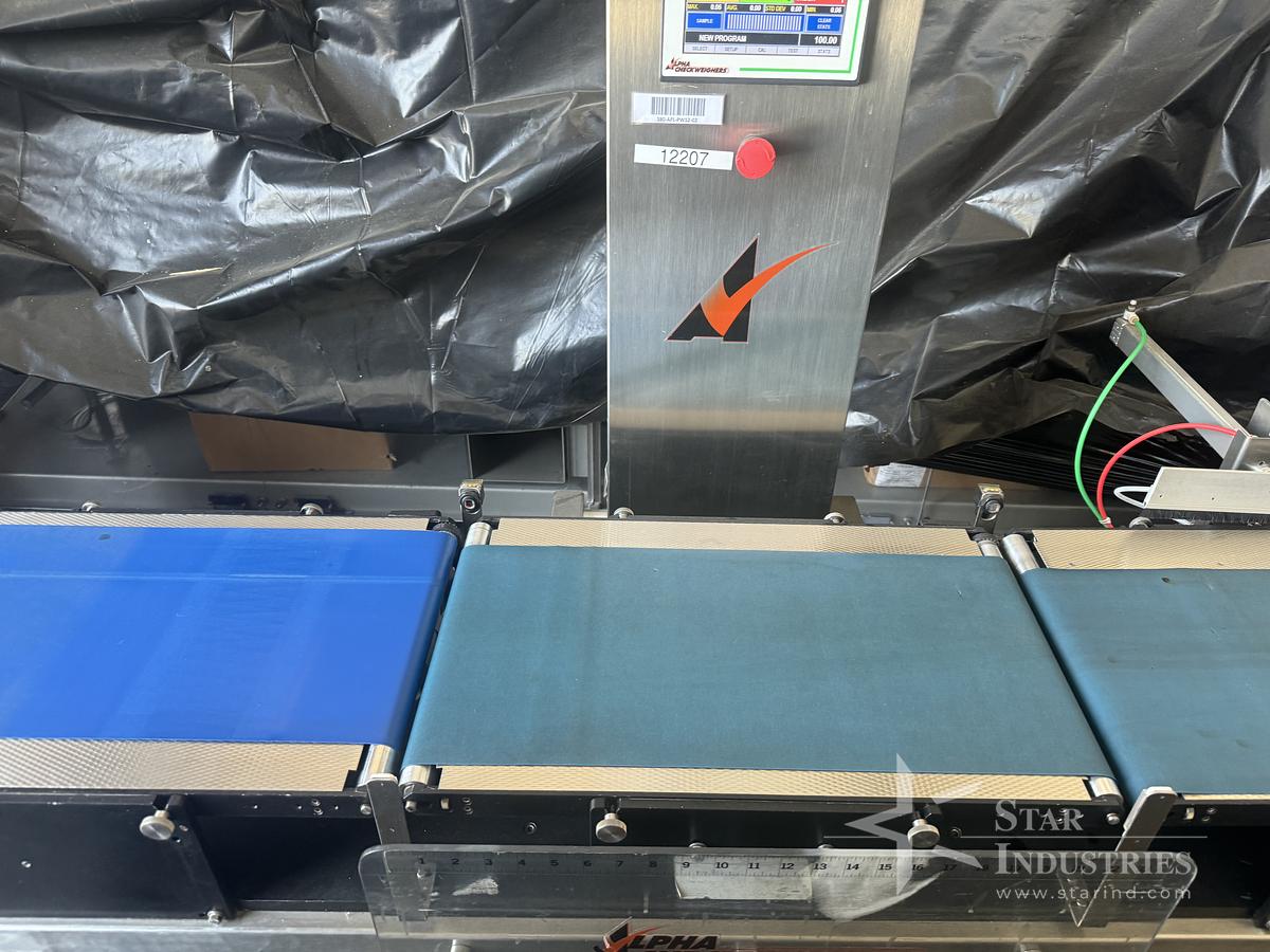 Used Alpha Checkweigher, Model PW-12